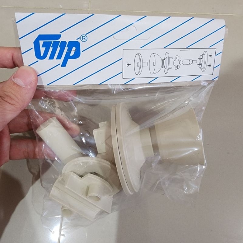 KUNCI PINTU BULAT PVC PLASTIK "GMP" / KUNCI PINTU KAMARMANDI / GAGANG PINTU KAMAR MANDI PLASTIK