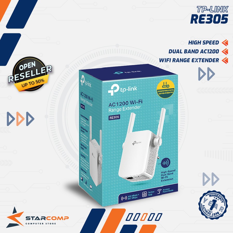 TP-Link RE305 AC1200 Wi-Fi Range Extender RE 305