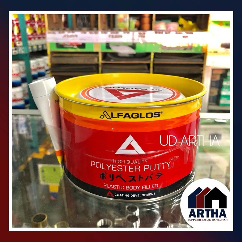 Dempul Alfagloss 890 Gram / Dempul Plastik / Dempul Besi