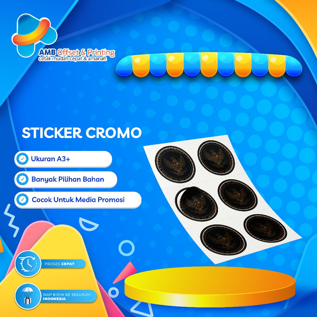 

Cetak Stiker Cromo A3+/Stiker Cromo