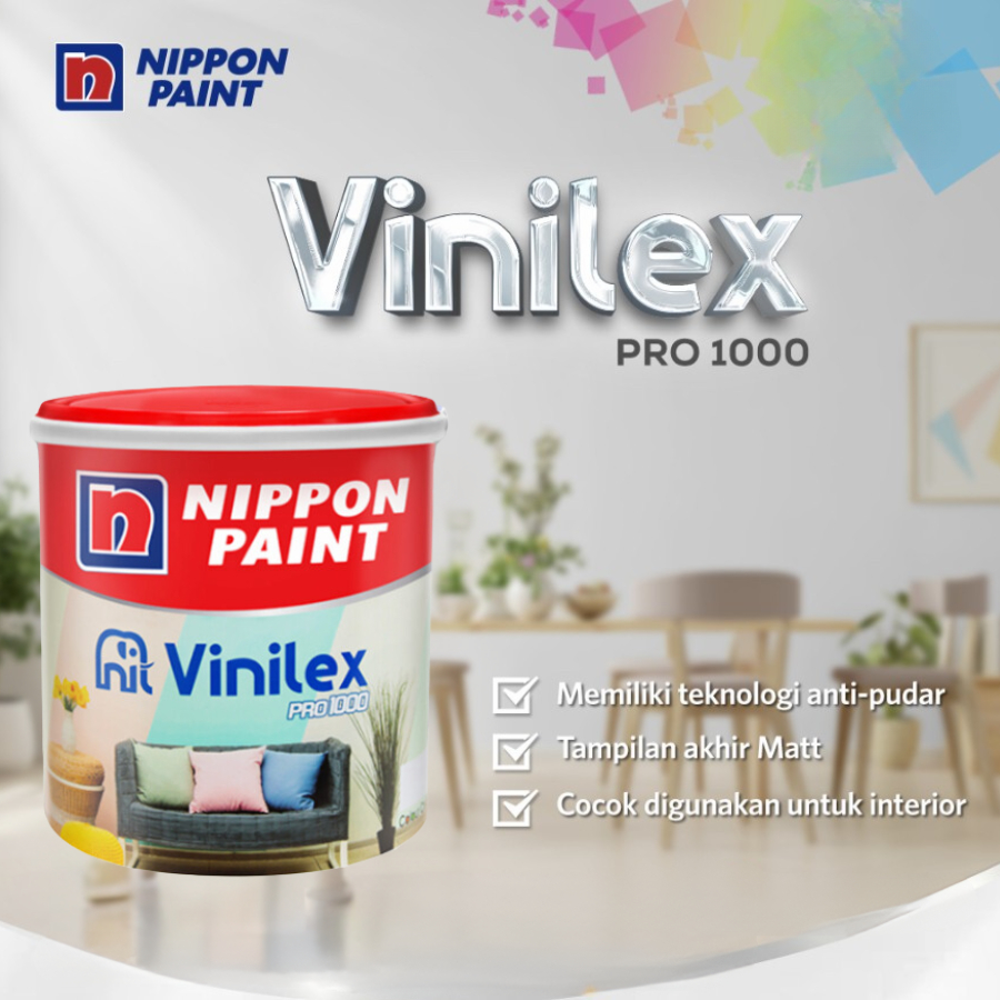 [PART 2] VINILEX 20 KG NIPPON PAINT CAT TEMBOK INTERIOR CAT NIPPON VINILEX PRO 1000 20KG NIPPON