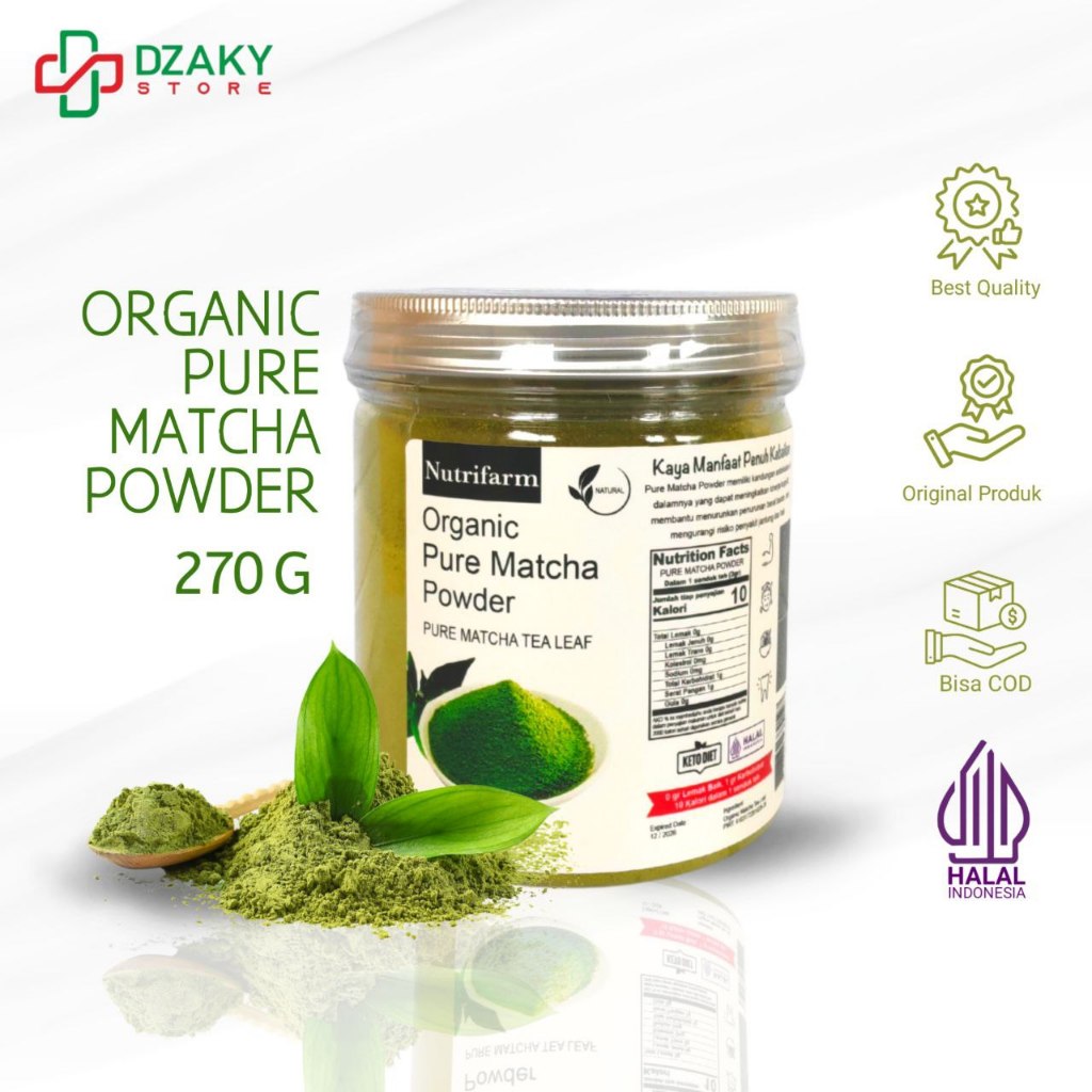 

Matcha Powder Minuman Pure Premium - Bubuk Matcha Minuman Premium Murni 270Gr
