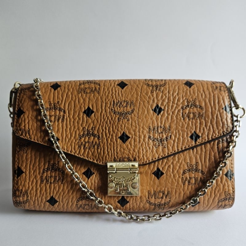 [PRELOVED | NEGOTIABLE] MCM Millie Flap Crossbody in Visetos Bag
