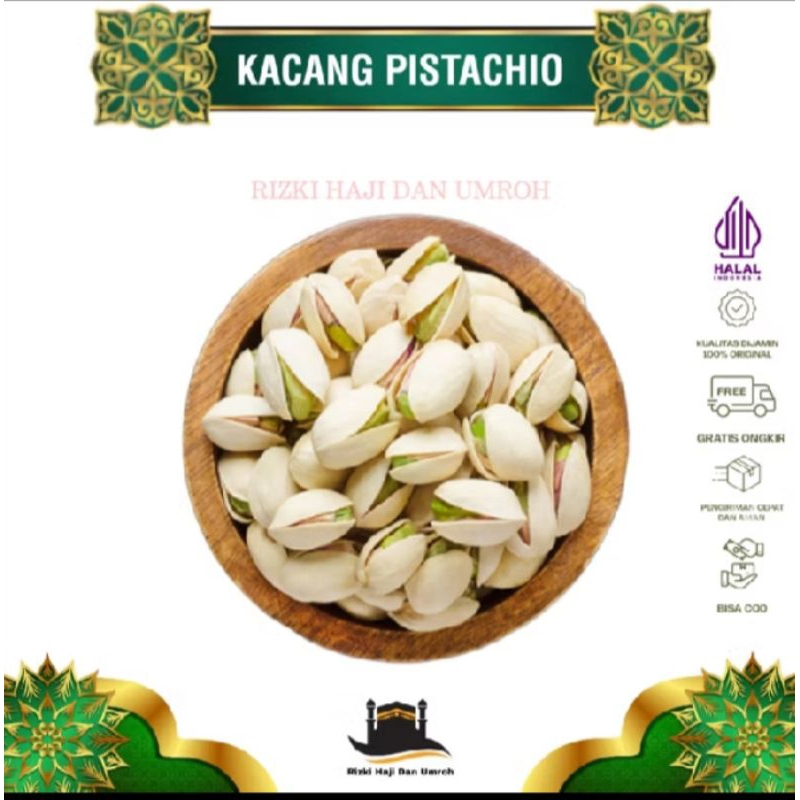 

Kacang Pistachio Kacang Fustuk Oleh Oleh Haji dan Umrah