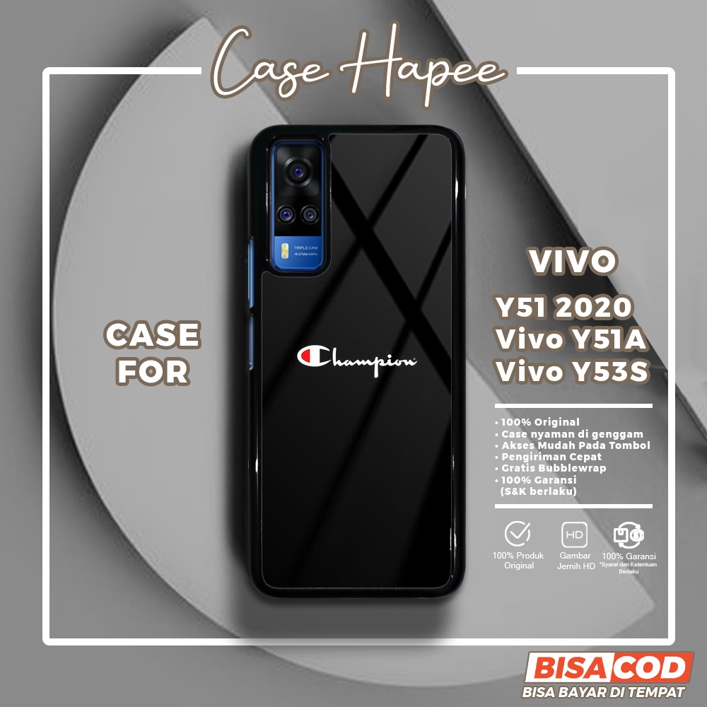 Case Vivo Y51 2020 Y51A Y53S Casing Vivo Y51 2020 Y51A Y53S [ALLB] Casehapee Case Glossy Case Aesthe