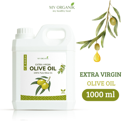 

My Organik EVOO Extra Virgin Olive Oil Murni Original 1000ml Bisa Di Minum
