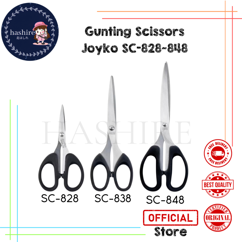 

Gunting Scissors Joyko SC-828~848 Hitam