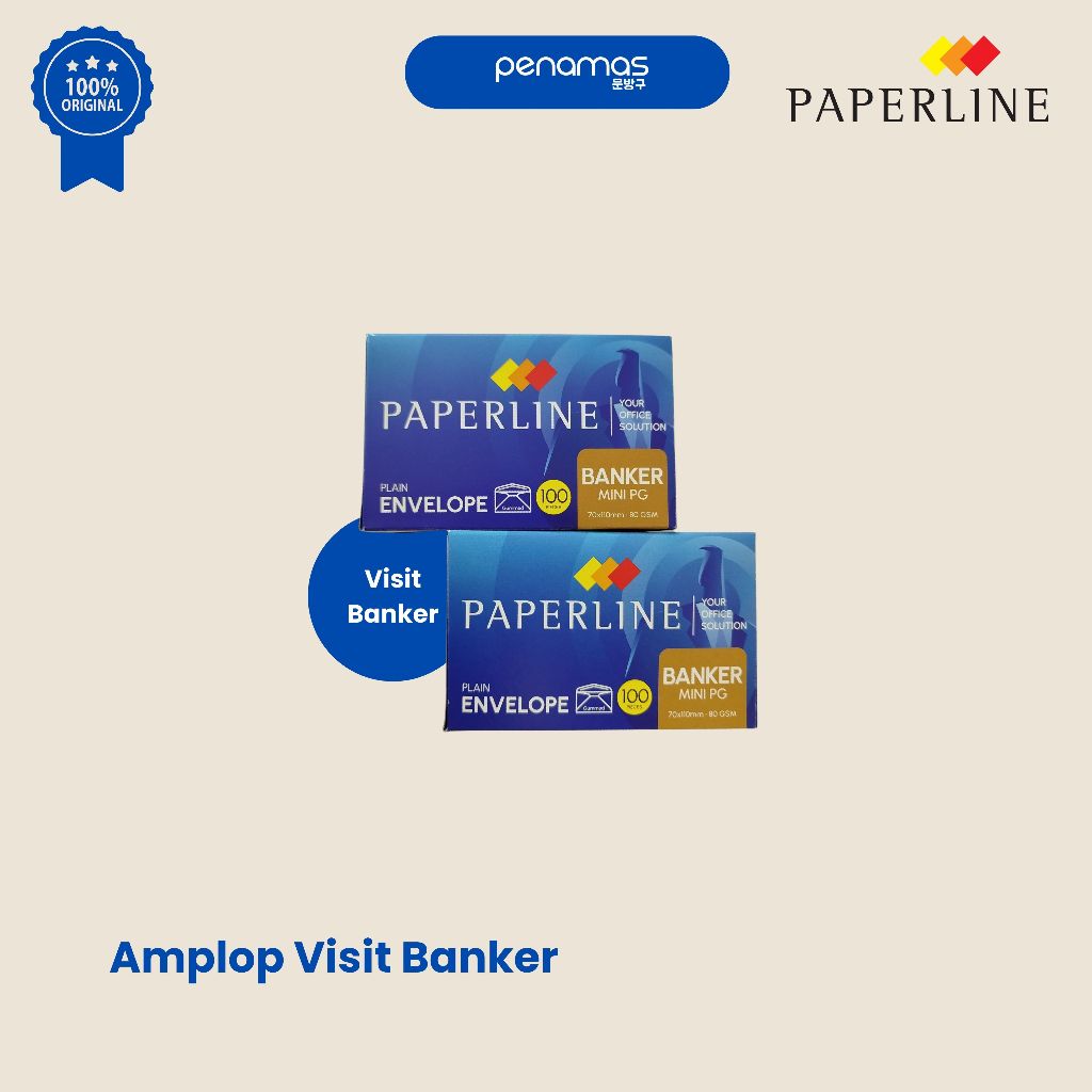 

AMPLOP PAPERLINE VISIT BANKER 100GR / PAK