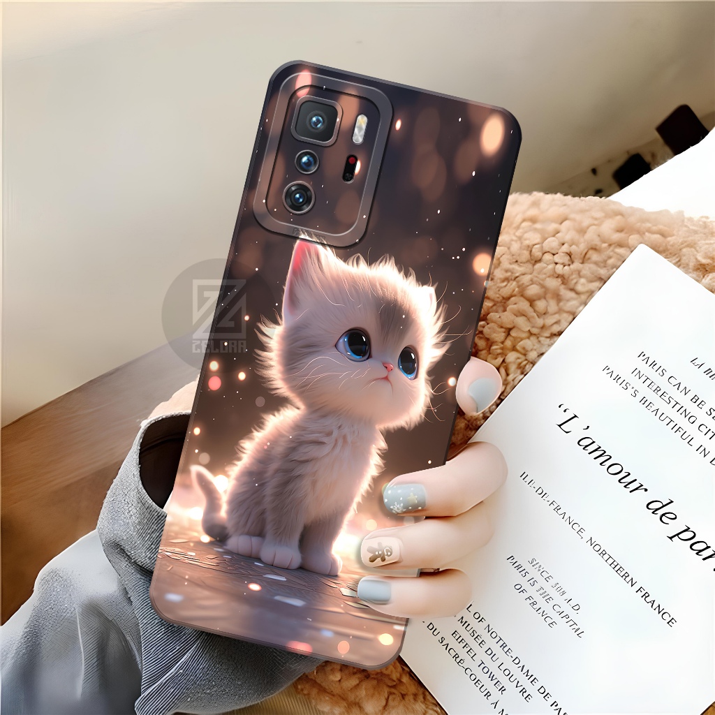 Case Xiaomi Poco X3 GT - Fashion Case Kucing - ZELORA - Sofcase Xiaomi Poco X3 GT - Casing Xiaomi Po