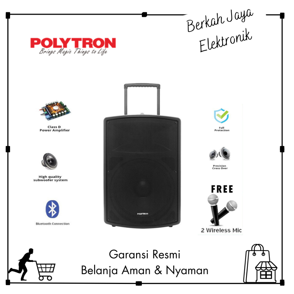 SPEAKER POLYTRON PAS PRO 12 SPEAKER AKTIF Polytron PAS PRO12F2