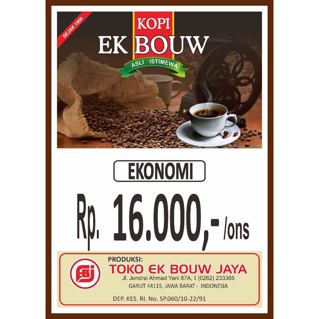 

Kopi Bubuk Ekonomi kemasan 500g
