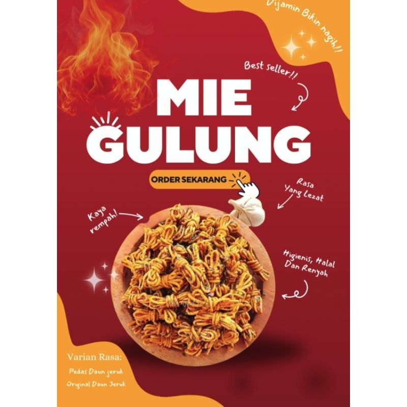 

Mie gulung pedas daun jeruk / original daun jeruk / 250 gr