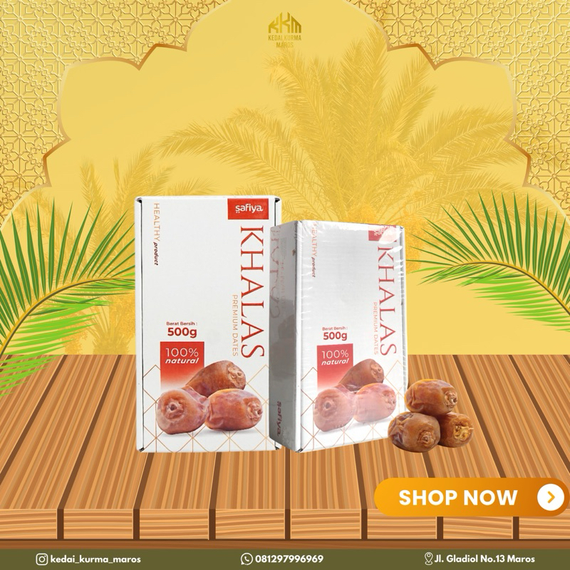 

Kurma Khalas Safiya 1 Kg Pure Dates Natural Super Food