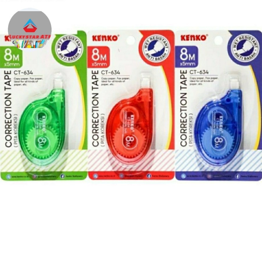 

Correction Tape Kenko CT-634 / Tip Ex Kertas