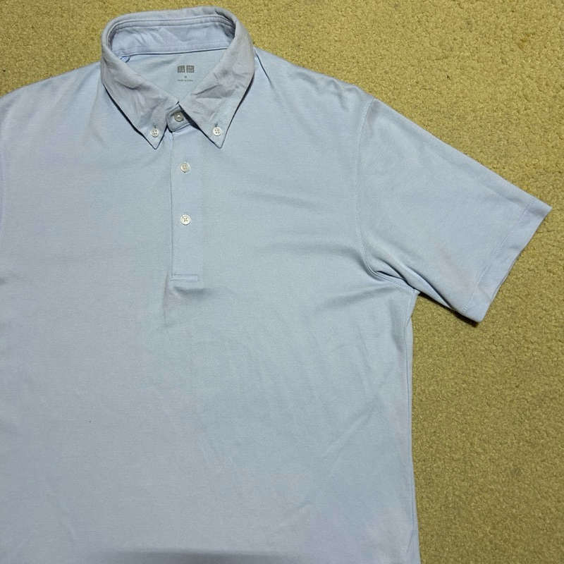 PRELOVED POLO SHIRT UNIQLO AIRISM BABYBLUE