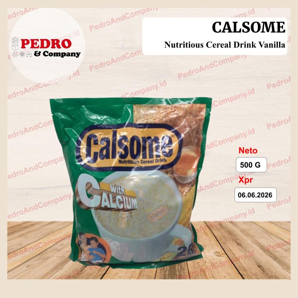 

Calsome Nutritious Cereal Drink with Calcium 500 gram isi 20 sachet
