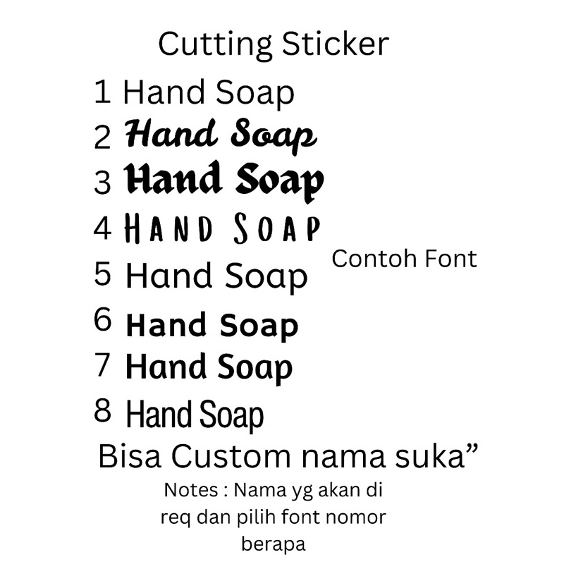 

Custom cutting sticker