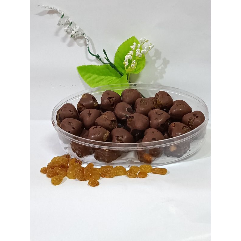 

Milk Chocolate Raisin (Cokelat susu dengan isian kismis)