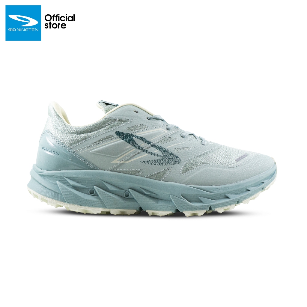 910 Nineten Yuza Evo Sepatu Trail - Abu Muda/Putih Gading