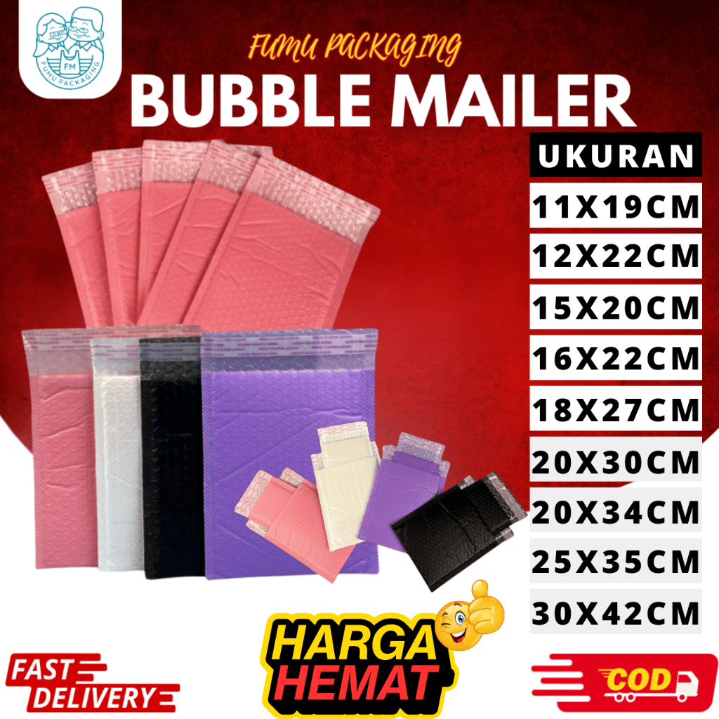 

Amplop Bubble / Bubble Mailer Putih / Kantong Packing / Bubble Packing