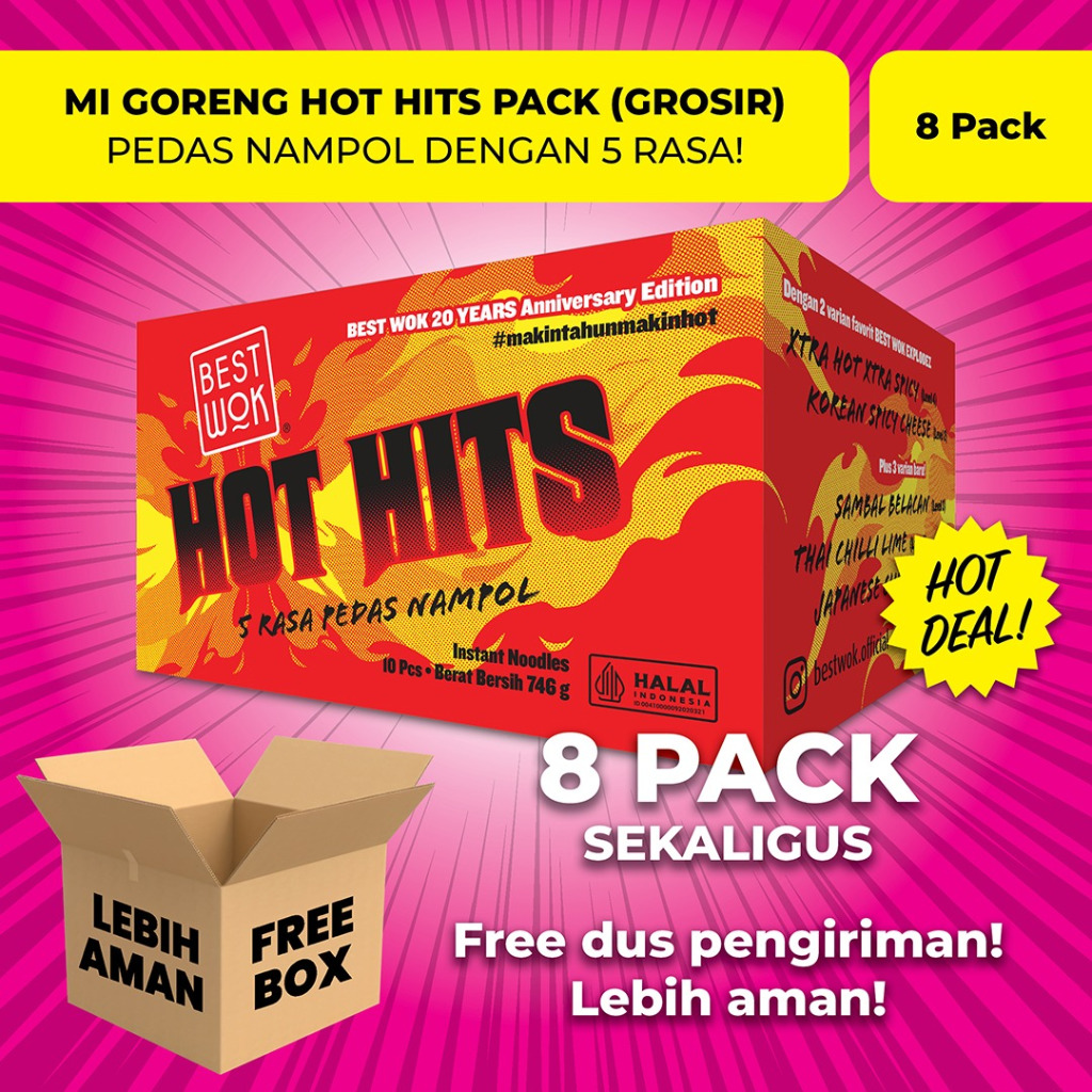 

Best Wok Hot Hits 8 pack (Grosir)