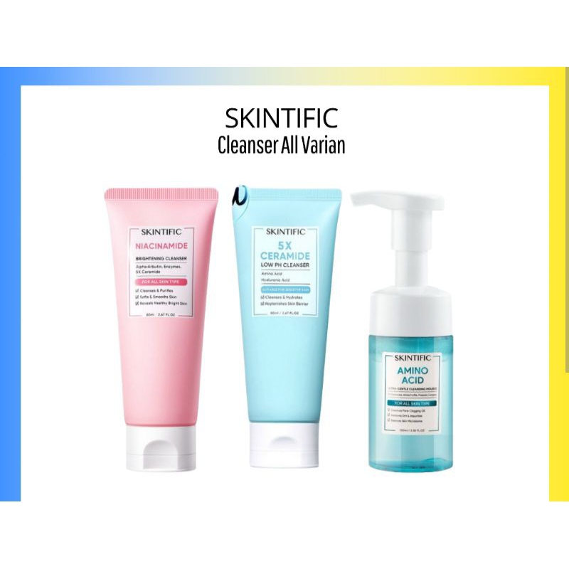 Skintific Cleanser  | Niacinamide Brightening Cleanser | Pembersih Muka Skintific