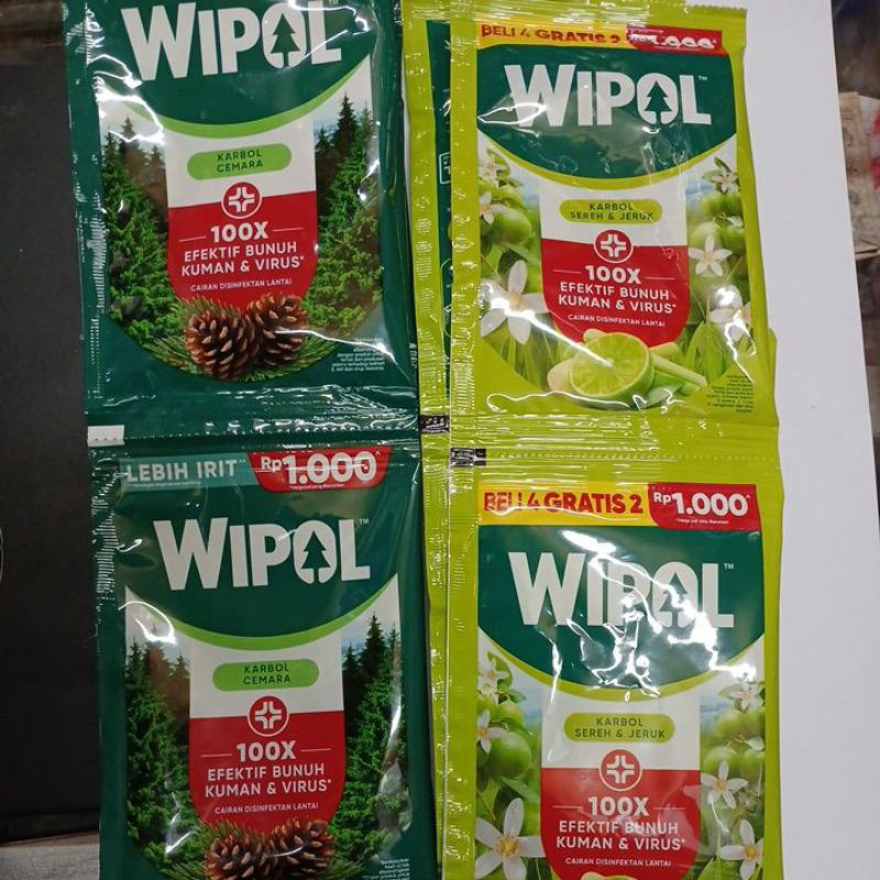 Renceng Wipol Sachet Isi 6