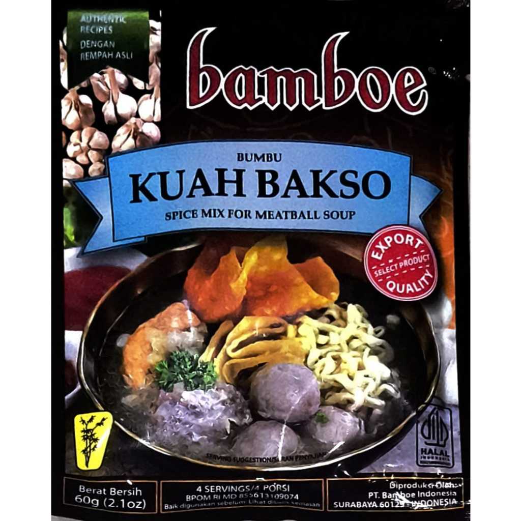 

BAMBOE BARU BUMBU KUAH BAKSO SPICE MIX FOR MEATBALL SOUP 60 GR