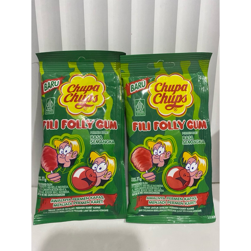 

Chupa Chups Fili Folly Gum Rasa semangka 11g