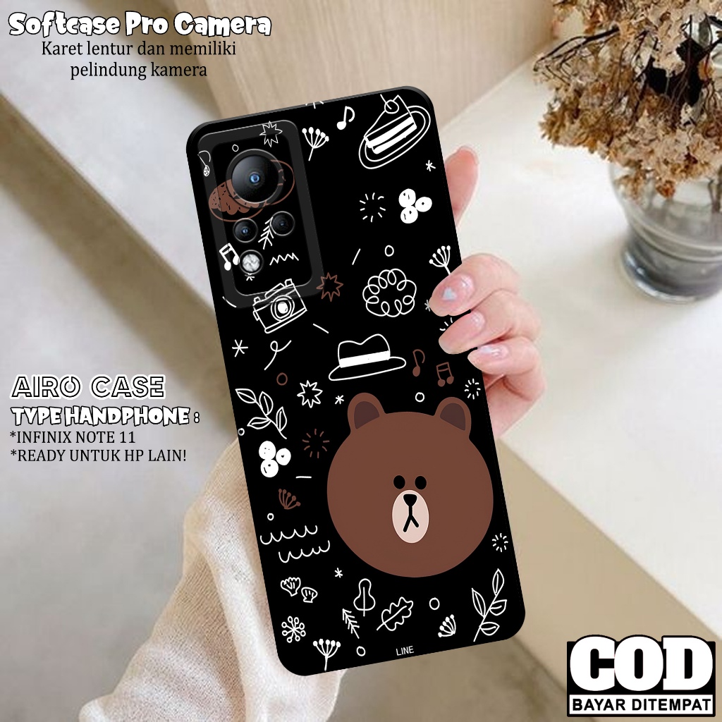 Case INFINIX NOTE 11 - Fashion Case KARTUN - Softcase INFINIX NOTE 11 - Case Pro Camera - Casing INF