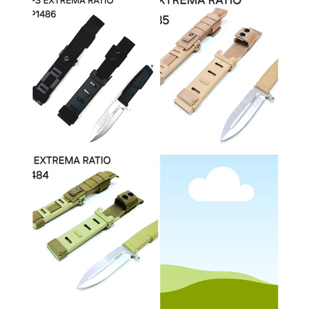Pisau Survival Extrema Ratio P1485 Bushcraft Dapur Outdoor
