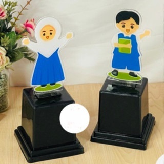 Piala Wisuda Akrilik Custom -  Piala Wisuda Anak Tk Piala Wisuda Paud Tropi Penghargaan