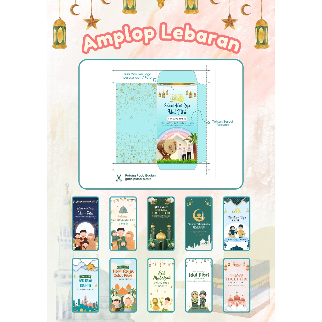 

Amplop Lebaran Custom Anak & Keluarga – Desain Custom Siap Cetak