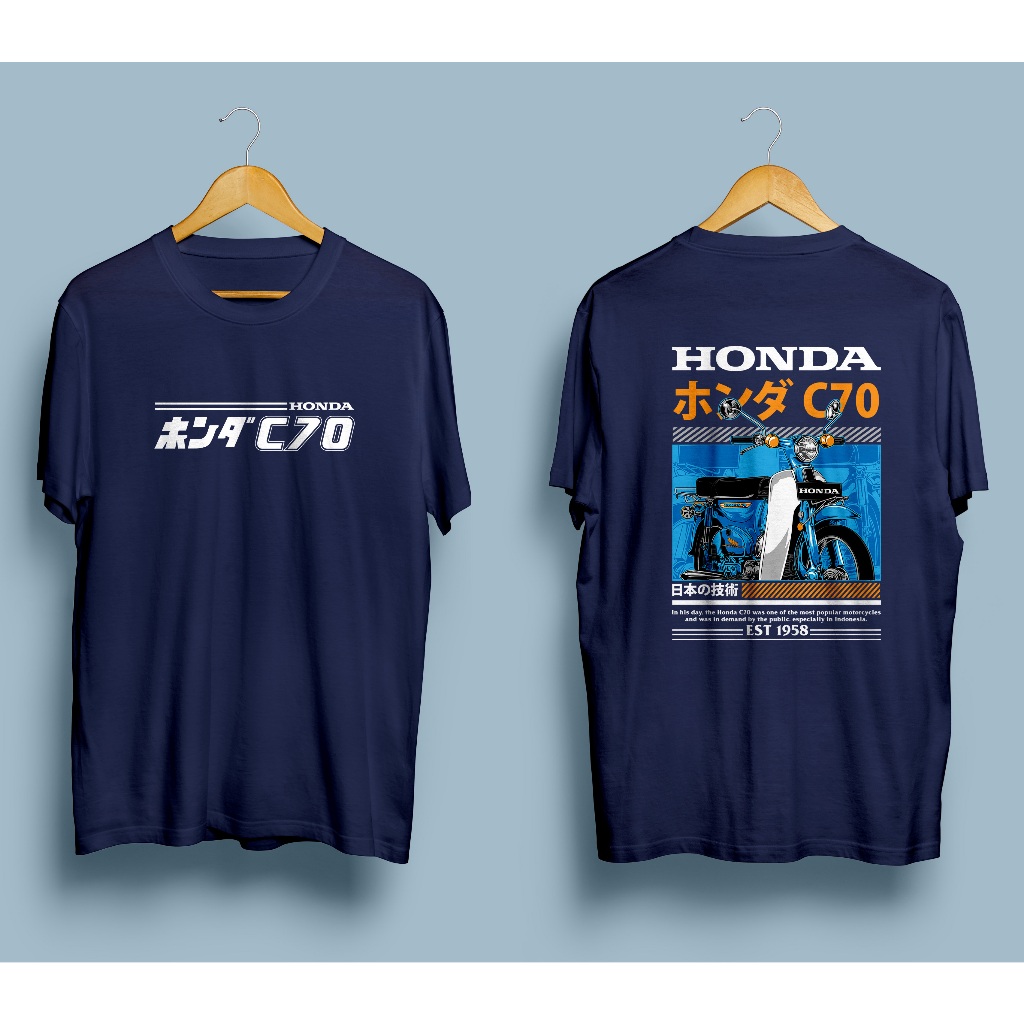 GYD.CO Kaos Pria Wanita Tshirt Honda c70/Tshirt c70/Kaos Transformer/Kaos Honda c70/Kaos c70/Kaos ho