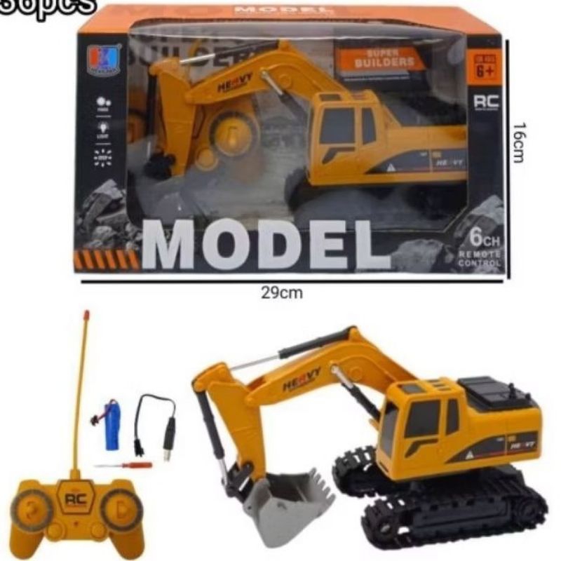 Mainan Mobil Remot Excavator Super builders / MOBIL REMOT BEGO JUMBO