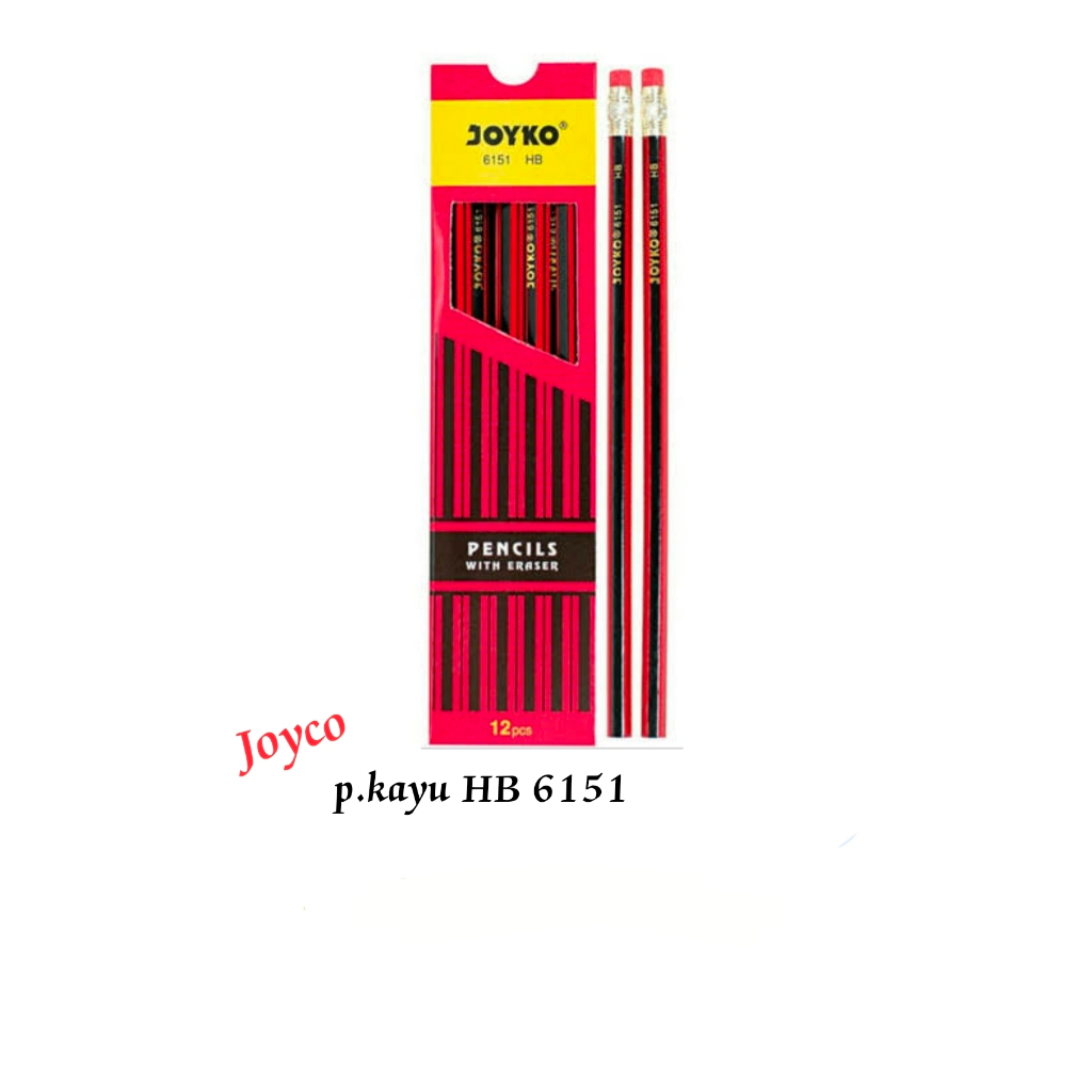 

[1 Kotak] Pensil Kayu HB Joyko 6151 / Pencil / Pensil Ujian HB Joyko 6151