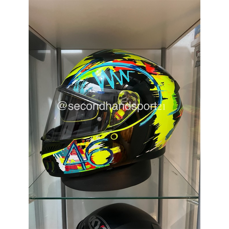 Helm Agv k3 Rossi 2024 yellow wintertest