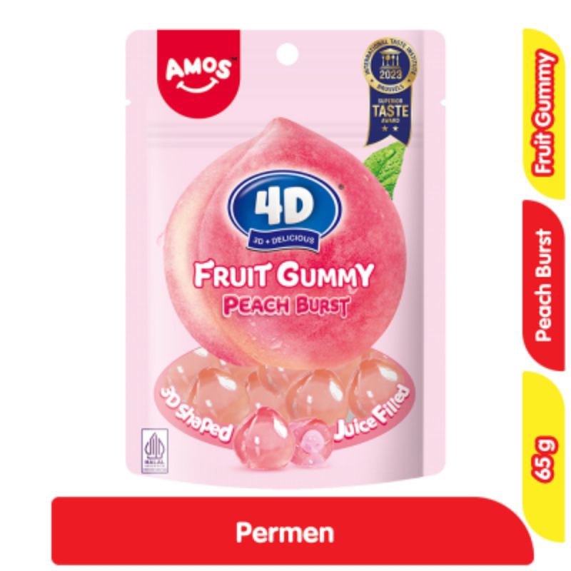

Amos 4D Permen Jeli Rasa Buah Persik 65 g