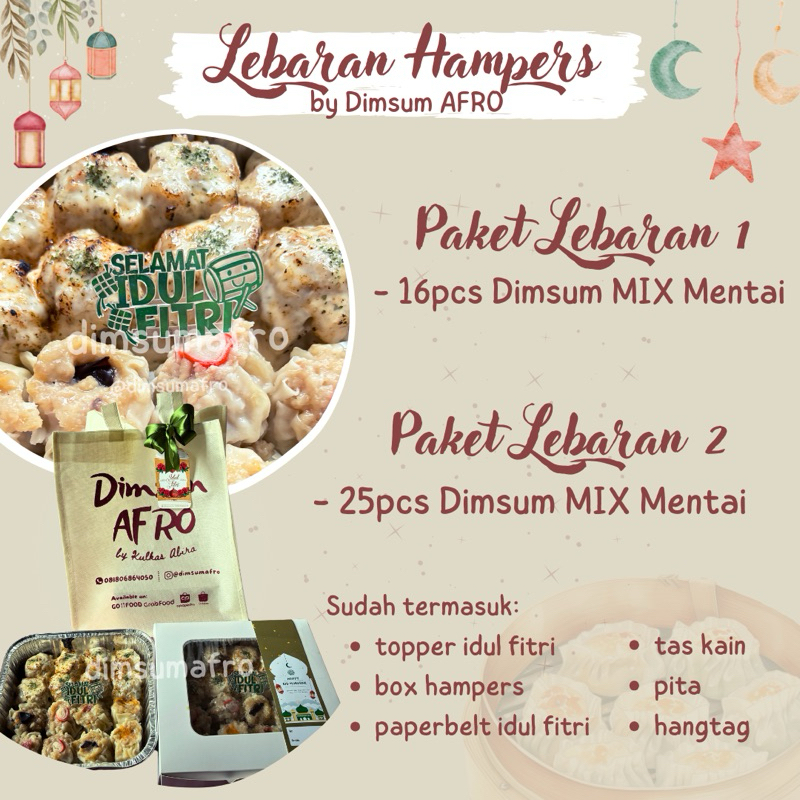 

Lebaran Hampers Dimsum MIX Mentai dimsumafro