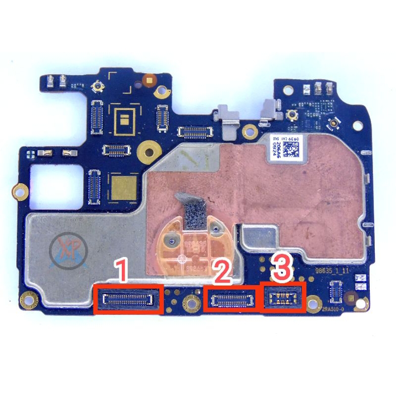 soket konektor di mesin realme c15 c25 c25s fpc on board