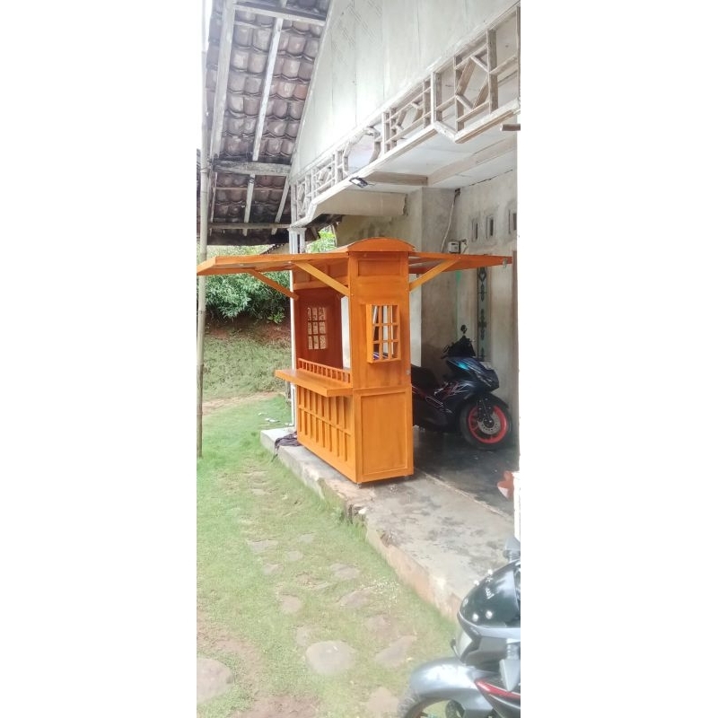 Booth gerobak jualan kayu/ Booth es minuman kopi/ Booth meja angkringan/ Booth warkop