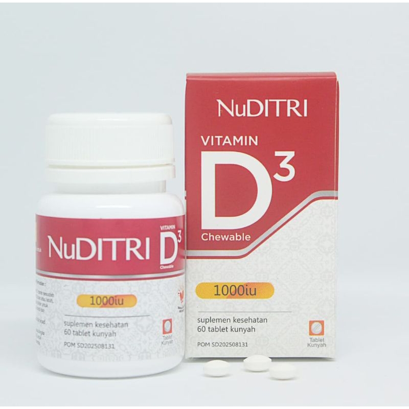 Nuditri - Vitamin D3 1000 IU Suplemen kesehatan Tubuh