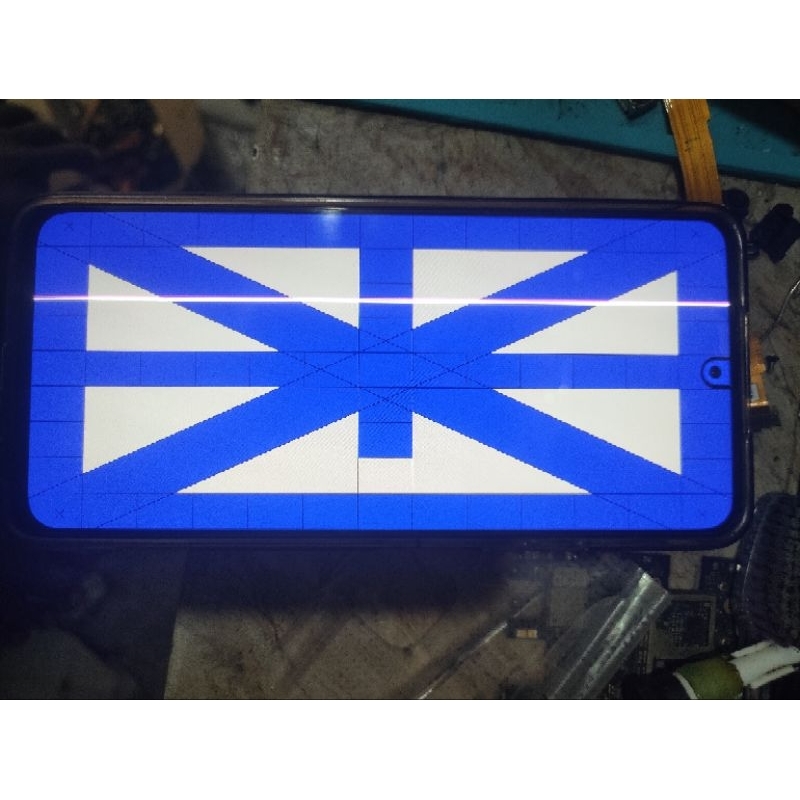 LCD ORIGINAL COPOTAN POCO F3 5G MIN GARIS LINE