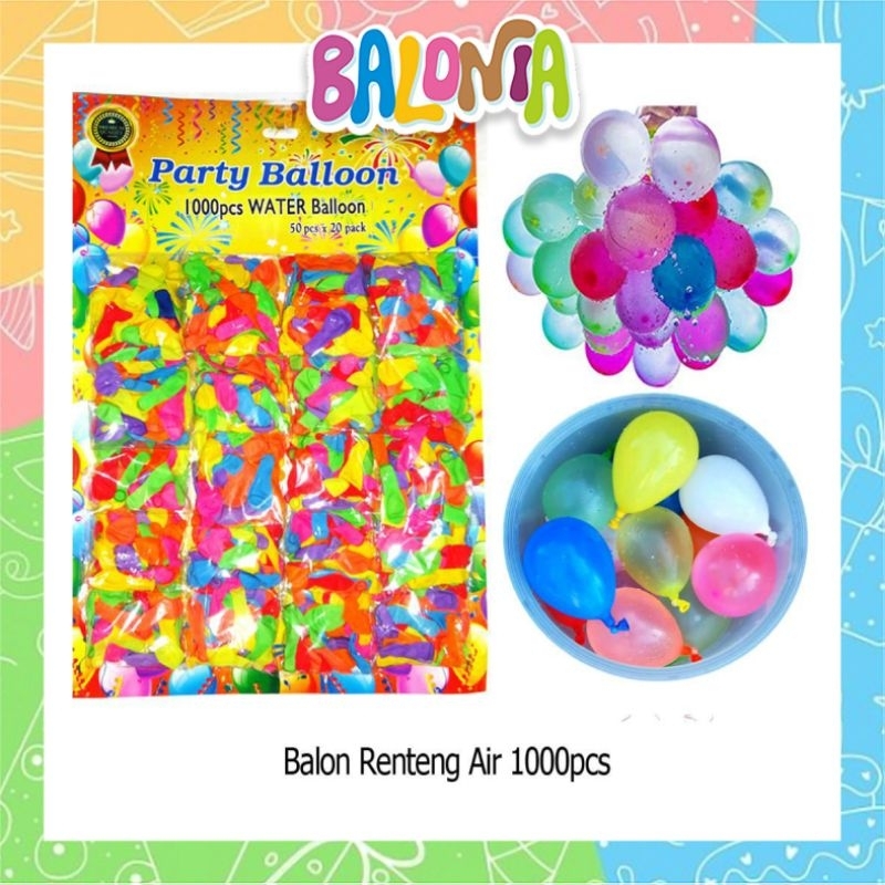 Murah (1Papan isi 100pcs) Balon Renteng Air, balon latex, balon jari