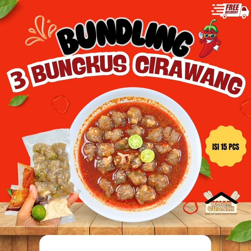 

Paket Bundling 3 Bungkus Baso Aci Tulang Rangu isi 15 Instan Bumbu Lengkap Pedas Food Kaldu