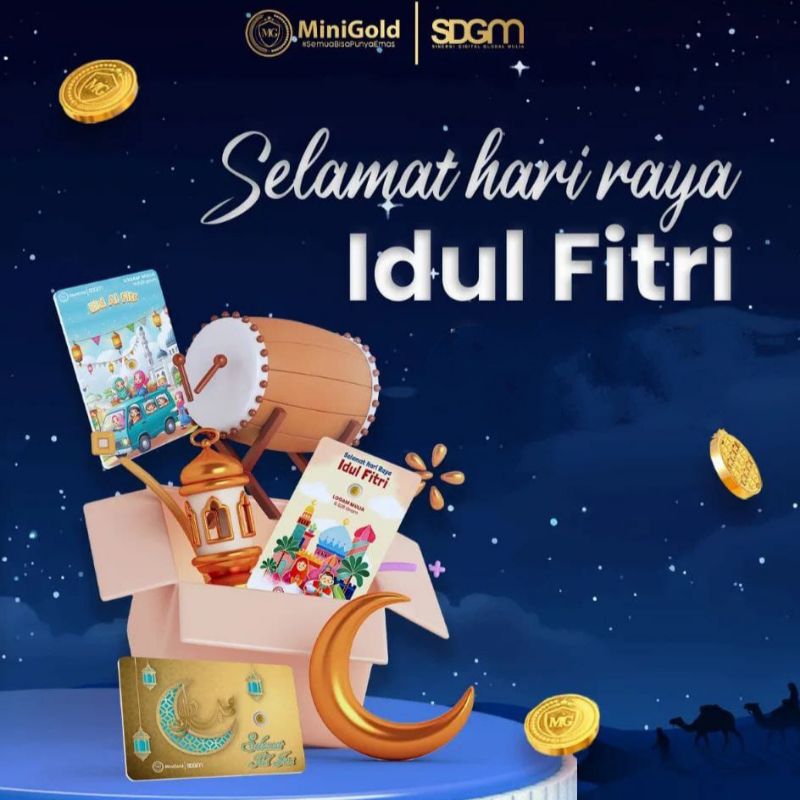 MiniGold Mini Gold IDUL FITRI Logam Mulia Emas 24 Karat