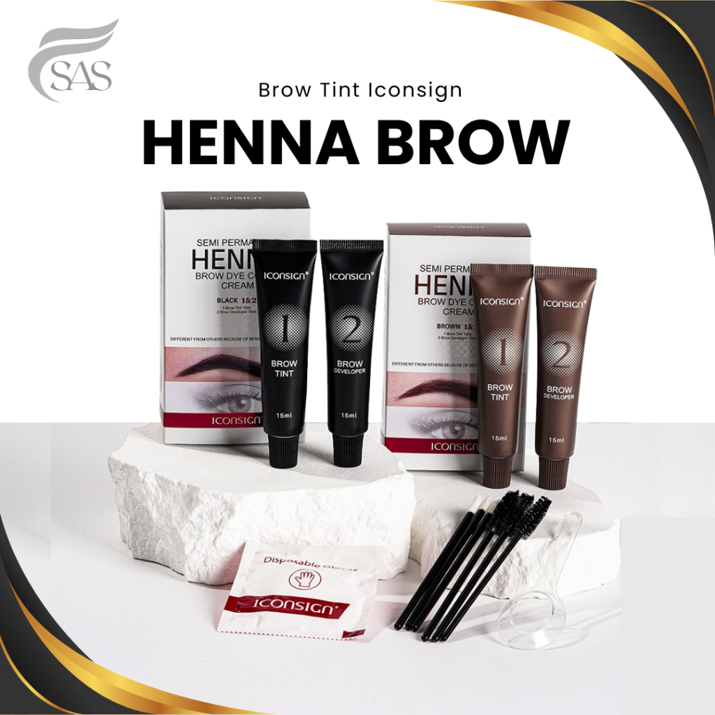 ICSN Henna Brow Color Cream – Pewarna Alis Tahan Lama & Natural