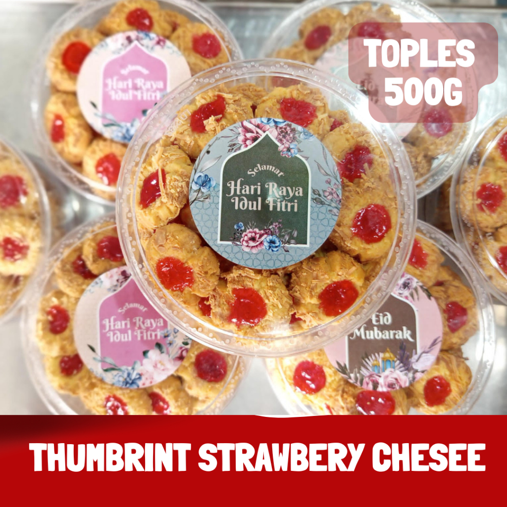 

Thumbrint Strawberry Cheese/Thumbrint Chocolate Cheese/Palm Cheese/Sagu Keju