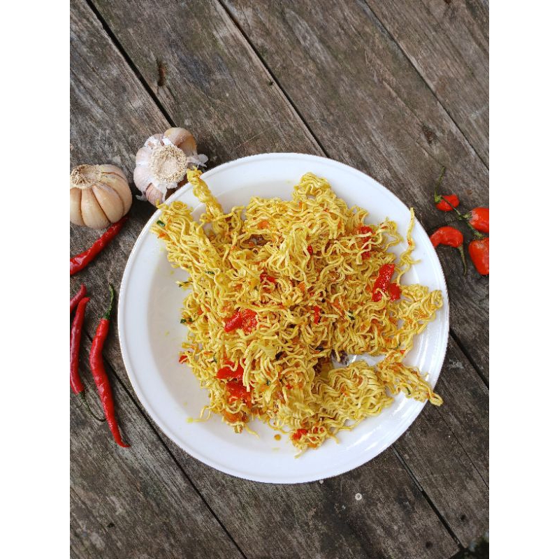 

Mie Gimbring pedas daun jeruk