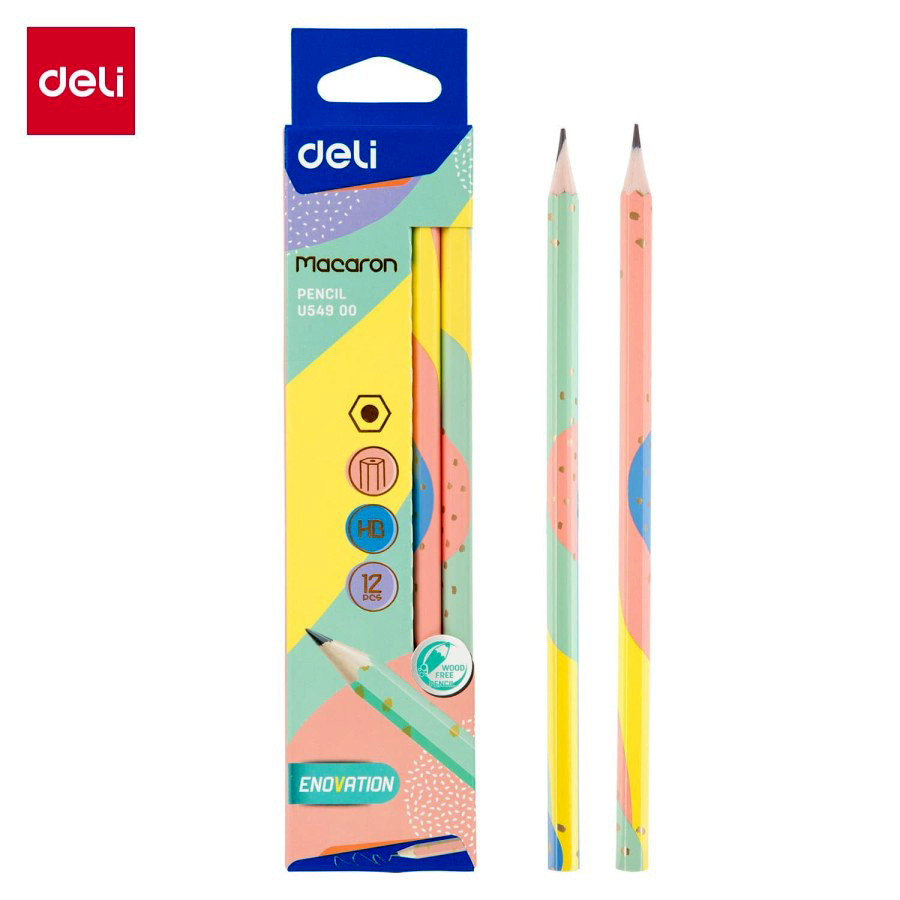 

Pensil Kayu 2B Nyaman Digenggam / Pensil Kayu Deli (Graphite Pencil)